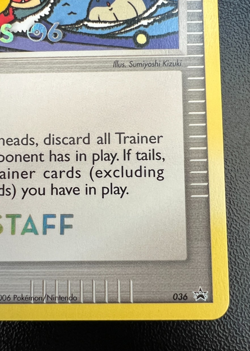 Pokemon Tropical Tidal Wave STAFF Promo 036 World Championships 2006 NM!! - Image 4