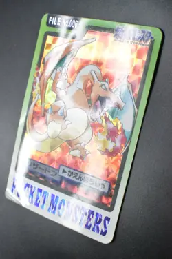 Charizard File No. 006 Bandai Carddass 1997 Prism Japanese Pokemon Card - Image 4