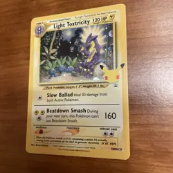 Pokemon Card Light Toxtricity SWSH137 Black Star Promo Holo NM - Image 1