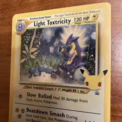 Pokemon Card Light Toxtricity SWSH137 Black Star Promo Holo NM - Image 3