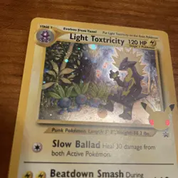 Pokemon Card Light Toxtricity SWSH137 Black Star Promo Holo NM - Image 5