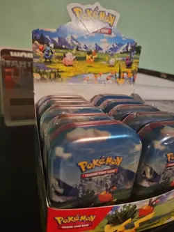Pokemon TCG Ascended Heroes MINI TIN Open DISPLAY BOX Factory Sealed 10x Tins - Image 2