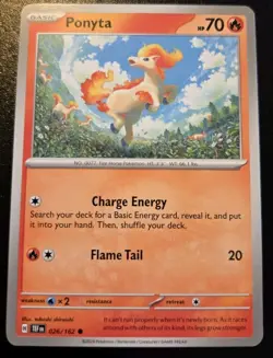 Ponyta 026/162 Common Scarlet & Violet: Temporal Forces Pokemon TCG - Image 1