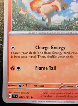 Ponyta 026/162 Common Scarlet & Violet: Temporal Forces Pokemon TCG - Image 4