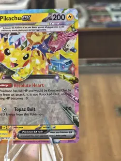 Pokemon TCG Pikachu ex 057/191 SV08: Surging Sparks Double Rare Free Shipping! - Image 4