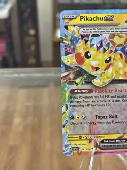 Pokemon TCG Pikachu ex 057/191 SV08: Surging Sparks Double Rare Free Shipping! - Image 5