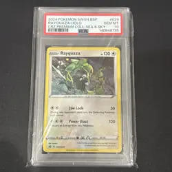 Rayquaza SWSH029 Black Star Promo Pokemon Crown Zenith Sea & Sky PSA 10 - Image 1