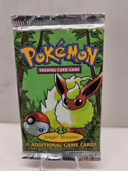 Pokemon Jungle first edition Booster Pack flareon art Heavy 21g - Image 1