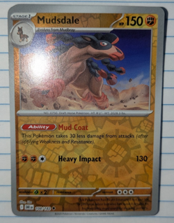 Pokemon TCG Mudsdale Destined Rivals SV10 108/182 Reverse Holo Near Mint - Image 1
