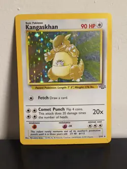 Pokemon TCG Kangaskhan Jungle 5/64 Holo Unlimited Holo Rare - Image 1