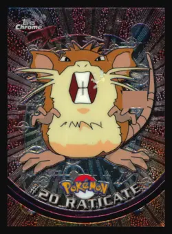 Pokemon TCG Pokemon Raticate #20 Pokemon 2000 Topps Chrome - Image 1