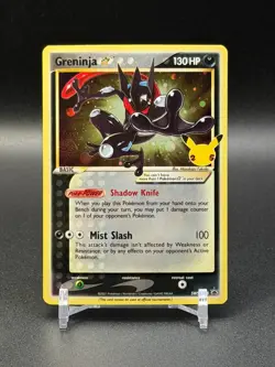 Pokemon Greninja Gold Star SWSH144 Black Star Promo SWIRL 🌀 - Image 1