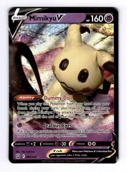 Mimikyu V SWSH05: Battle Styles #062 (2021) Ultra Rare Holo NM Pokemon - Image 1