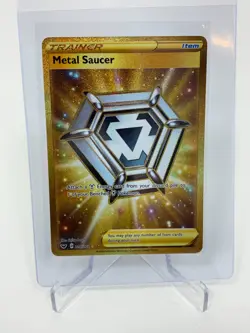 Pokemon Sword & Shield Base 214 Full Art Metal Saucer Secret Rare - Image 1