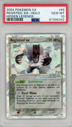 Pokemon TCG Registeel EX Hidden Legends 99/101 HOLO PSA 10 GEM MINT - Image 1