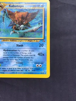 Pokemon Cards: Neo Discovery 1st Edition Rare: Kabutops 25/75 - Image 4