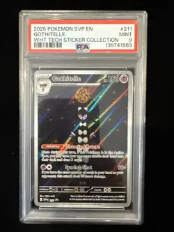 2025 Pokemon Gothitelle PSA 9 #211 SVP Tech Sticker Collection - Image 1