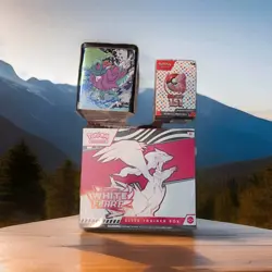 Pokemon Lot With 151 Booster Bundle and White Flare Etb and Destined Rivals Tin - Image 1