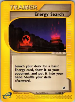 Energy Search 153/165 Expedition Pokemon TCG LP - Image 1