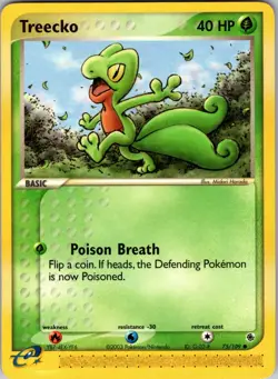 Treecko 75/109 Ruby and Sapphire Pokemon TCG LP - Image 1