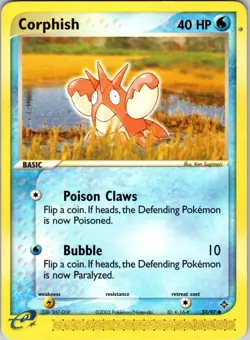 Corphish - 52/97 Dragon Pokemon NM Normal - Image 1