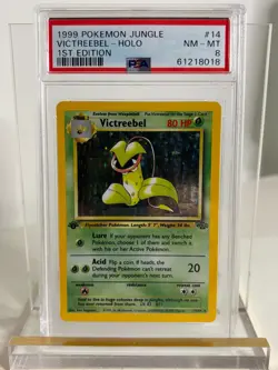 1999 Pokemon Jungle Victreebel Holo 1st Edition PSA 8 NEAR MT - Image 1