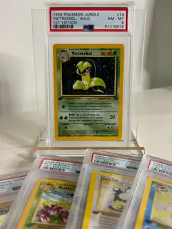 1999 Pokemon Jungle Victreebel Holo 1st Edition PSA 8 NEAR MT - Image 5