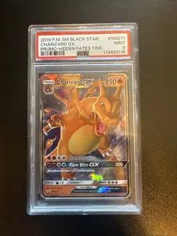 Pokemon TCG Charizard GX Black Star Promo SM211 Holo PSA 9 - Image 1