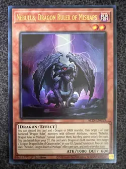 Yugioh Nebulus, Dragon Ruler of Mishaps ALIN-EN019 Ultra Rare 1st Edition NM - Image 1