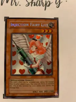 INJECTION FAIRY LILY - LOD-100 ENGLISH Yu-Gi-Oh! CARD SECRET RARE HOLO KONAMI** - Image 3