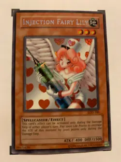 INJECTION FAIRY LILY - LOD-100 ENGLISH Yu-Gi-Oh! CARD SECRET RARE HOLO KONAMI** - Image 4