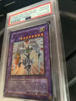 Yugioh! PSA 10 Elemental Hero Shining Flare Wingman Ultra Rare 1st Ed. EEN-EN036 - Image 2