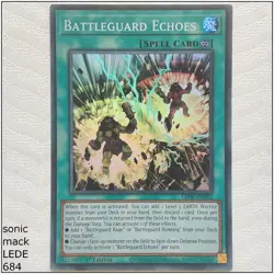 Battleguard Echoes - LEDE-EN082 - Super Rare 1st Edition Yugioh - Image 1