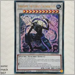 Juraishin, the Cursed Thunder God - ALIN-EN043 - Ultra Rare 1st Edition Yugioh - Image 1