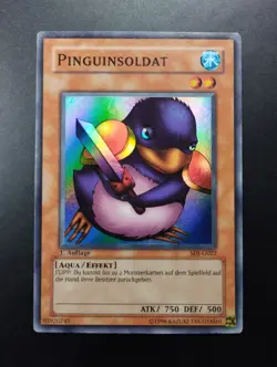 YUGIOH 2003 | PENGUIN SOLDIER | SDJ-G022 | 1ST EDT | GERMAN | VG - EXCELLENT - Image 1