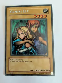 (ACL) Yu-Gi-Oh! Gemini Elf LON-000 HOLO BLEED Unlimited MP/LP - Image 2