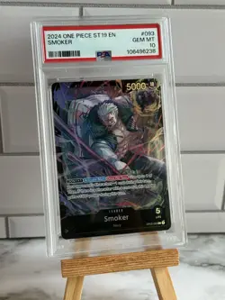 2024 ONE PIECE STARTER DECK ST19-BLACK SMOKER #093 SMOKER PSA 10 - Image 1