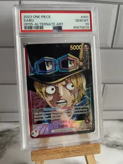 Sabo L 001 OP05 PSA 10 ALT ART Awakening of The New Era ONE PIECE Leader English - Image 1