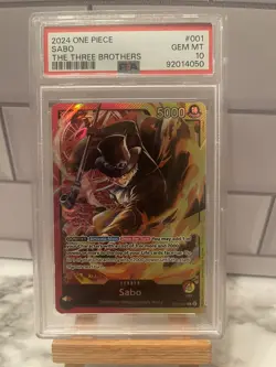One Piece Card Game The Three Brothers ST13-001 Sabo Leader English - PSA 10 - Image 1