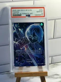 PSA 10 Tashigi OP12 Special Alternate Art Bandai One Piece CCG OP06-050 - Image 1