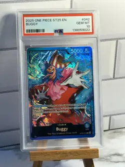 Buggy OP09-042 Leader ST25 Foil Holo One Piece TCG PSA 10 GEM MINT - Image 1