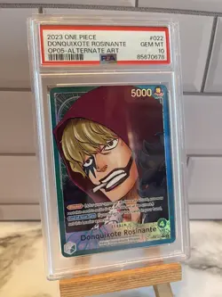 One Piece Awakening of the New Era Donquixote Rosinante Alt art OP05-022 PSA 10 - Image 1