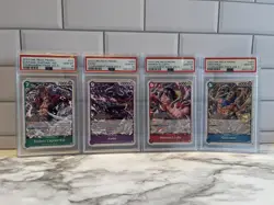 Set Of 4 Tournament Pack vol. 5 English ONE PIECE Card Game - PSA 10 GEM MT - Image 1