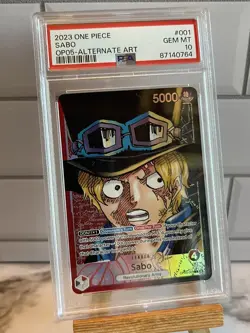 Sabo 001 OP-05 PSA 10 ALT ART Awakening of The New Era ONE PIECE Leader English - Image 1