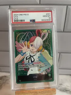 Uta ST11-001 Leader ONE PIECE Card Game Starter Deck Side Uta English TCG PSA 10 - Image 1