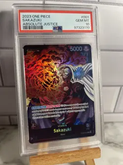 Sakazuki - ST06-001 - L - Foil New Starter Deck 06: The Navy One Piece - PSA 10 - Image 1