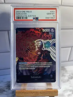 Sakazuki - ST06-001 - L - Foil New Starter Deck 06: The Navy One Piece - PSA 10 - Image 1