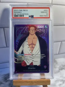 2023 One Piece Starter Deck Film Edition Shanks ST05-001 PSA 10 GEM MINT - Image 1