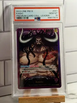 One Piece Card Game Promo Kaido ST04-001 Premium Card Leader Collection PSA 10 - Image 1