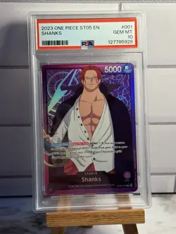 2023 One Piece Starter Deck Film Edition Shanks ST05-001 PSA 10 GEM MINT - Image 1